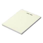 Beige Eenvoudig Sober Professioneel Modern Minimal Notitieblok (Linkerzijde)