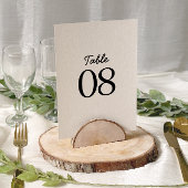 Beige Eenvoudige Minimalistische Foto Trouwtafel N