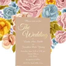 Beige eenvoudige stijl bruiloft