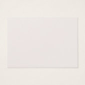 Beige Eenvoudige Waterverf Floral Cadeaubon Visitekaartje (Achterkant)