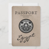 Beige Egypt Huwelijk Save the Date (Voorkant)
