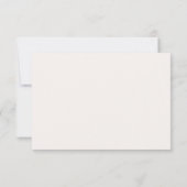 Beige Elegance Bewaar de Datum RSVP Kaartje (Achterkant)
