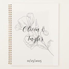 Beige Elegance Bruiloft Planner