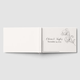 Beige Elegance Trouwgastboek Gastenboek