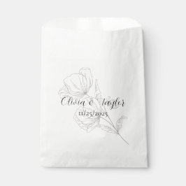 Beige Elegance Wedding Favor Bags Bedankzakje