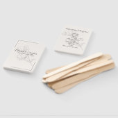 Beige Elegance Wedding Program Handwaaier (Niet-gemonteerd)