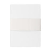 Beige Elegance Wedding Uitnodigingen Wikkel (Achterkant Voorbeeld)