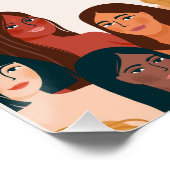 Beige Elegant Internationale Vrouwendag 2025 Perfect Poster (Hoek)