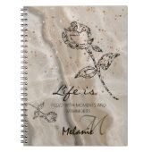 Beige Elegant Notitieboek (Voorkant)