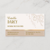 Beige Elegant Professional Visitekaartje (Voorkant)