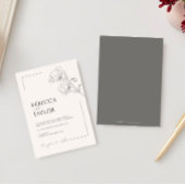 beige Elegante Minimale Bruiloft uitnodiging