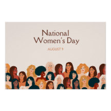 Beige Elegante Nationale Vrouwendag