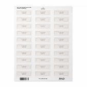 Beige Elegantie Adreslabels Etiket (Full Sheet)