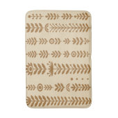 Beige en aardbruine badmat (Voorkant Verticaal)