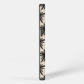 Beige en Black Boho Abstract Star Pattern iPhone Hoesje (Rechterkant)