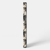 Beige en Black Boho Abstract Star Pattern iPhone Hoesje (Linkerkant)