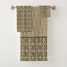 Beige en Black Weaved Pattern