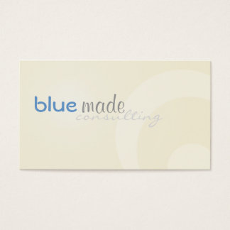 Beige en Blauw Visitekaartje