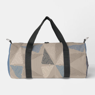 Beige en Blauwe Driehoek  Plunjezak