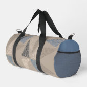 Beige en Blauwe Driehoek  Plunjezak (Rechterhoek)