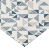 Beige en blauwe geometrische vormen tafelkleed (Gekanteld)
