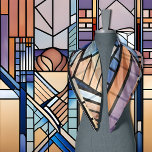 Beige en Blue Art Deco Sjaal<br><div class="desc">Dit elegante Art Deco-ontwerp zit in tinten beige,  blauw en licht paars. Het was denkbaar in AI.</div>