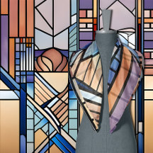 Beige en Blue Art Deco