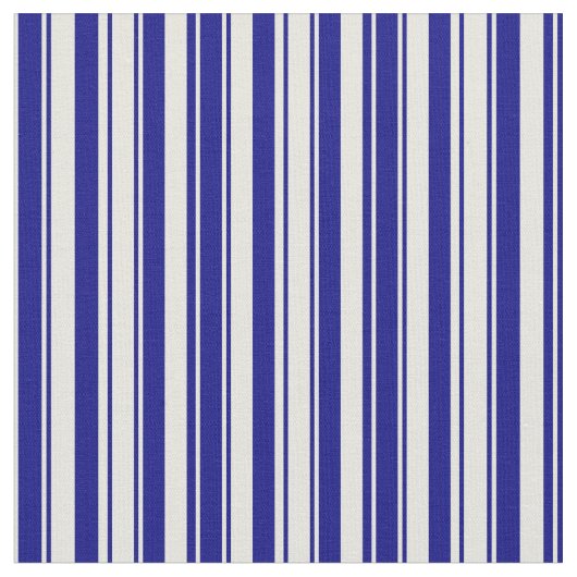Beige en Blue Colored Pattern Stof (Close Up)
