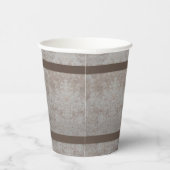 Beige en Brown Papieren Bekers (Rechts)
