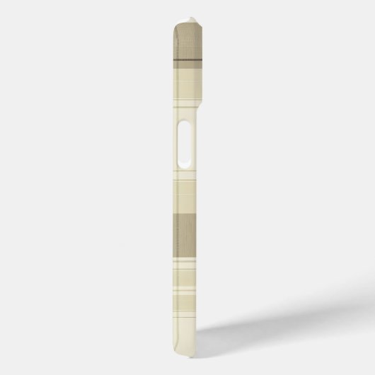 Beige en Brown Plaid Telefoonhoes Case-Mate iPhone Case (Achterkant / Rechts)