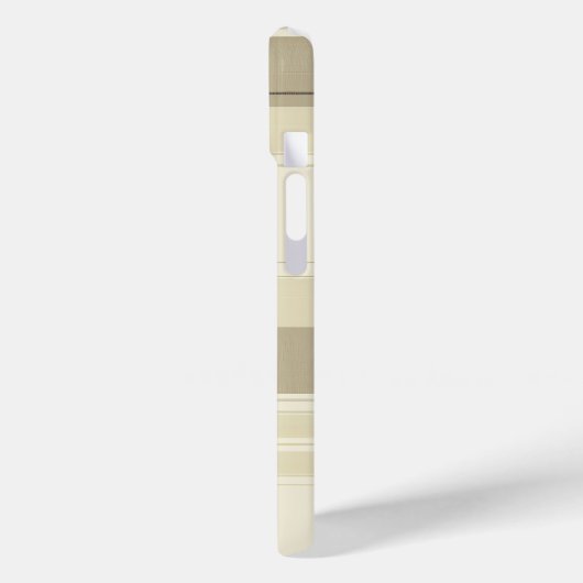 Beige en Brown Plaid Telefoonhoes Case-Mate iPhone Case (Achterkant / Links)