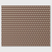 Beige en bruine argyle-omslagpapier cadeaupapier (Vlak)