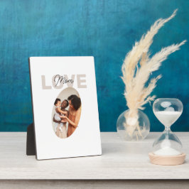 Beige en bruine esthetische minimalistische liefde fotoplaat