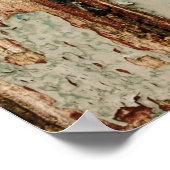 Beige en bruine houten plaat poster (Hoek)