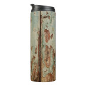 Beige en bruine houten plaat thermosbeker (Geroteerd rechts)