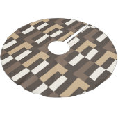 Beige en bruine kunstdeco kerstboom rok (Gekanteld)