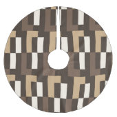 Beige en bruine kunstdeco kerstboom rok (Voorkant)