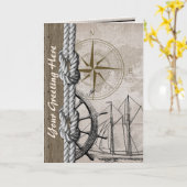 beige en bruine maanbeeld kaart (Gele Bloem)