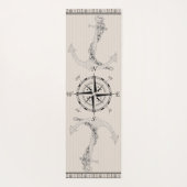 beige en bruine maanbeeld yogamat (Achterkant)