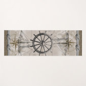 beige en bruine maanbeeld yogamat (Voorkant (horizontaal))