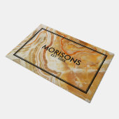 Beige en bruine marmer Stone textuur Deurmat (Schuin)