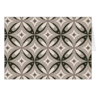 Beige en bruine retro cirkelvormen