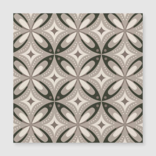 Beige en bruine retro cirkelvormen