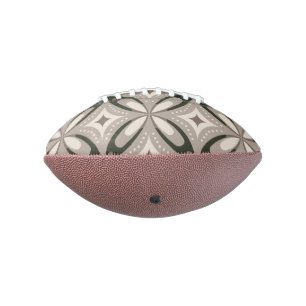 Beige en bruine retro cirkelvormen american football