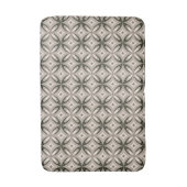 Beige en bruine retro cirkelvormen badmat (Voorkant Verticaal)