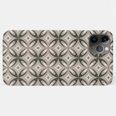 Beige en bruine retro cirkelvormen Case-Mate iPhone case (Achterkant (horizontaal))