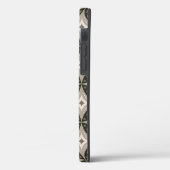 Beige en bruine retro cirkelvormen Case-Mate iPhone case (Achterkant / Links)