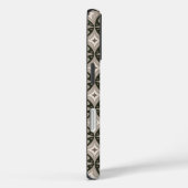 Beige en bruine retro cirkelvormen Case-Mate iPhone case (Achterkant / Rechts)