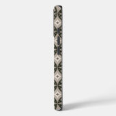 Beige en bruine retro cirkelvormen Case-Mate iPhone case (Achterkant / Links)
