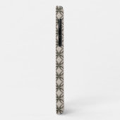 Beige en bruine retro cirkelvormen Case-Mate iPhone case (Achterkant/links)